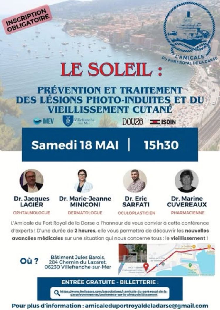Conférence de l'Effet du Soleil sur le Vieillissement et sur les Lésions Cutanées Induites